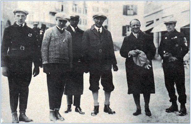 OH 1928 St. Moritz  F. Fiera, ing. Novk, J. Nmeck, O. Nmeck, K. Jarolmek, R. Lang
